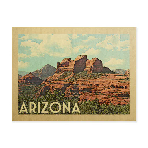 Arizona Red Rocks Vintage Travel Postcard Arizona Red Rocks Vintage Travel Postcard
