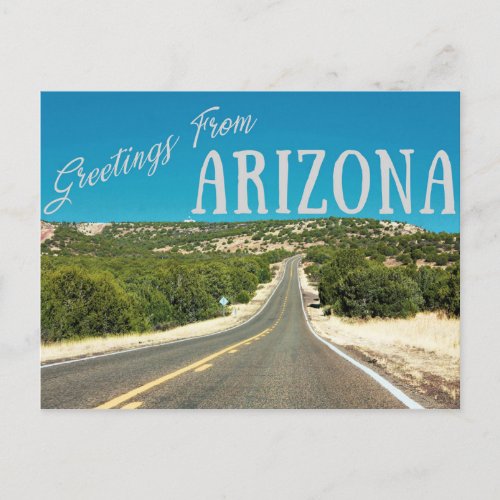 Arizona Road Trip Postcard