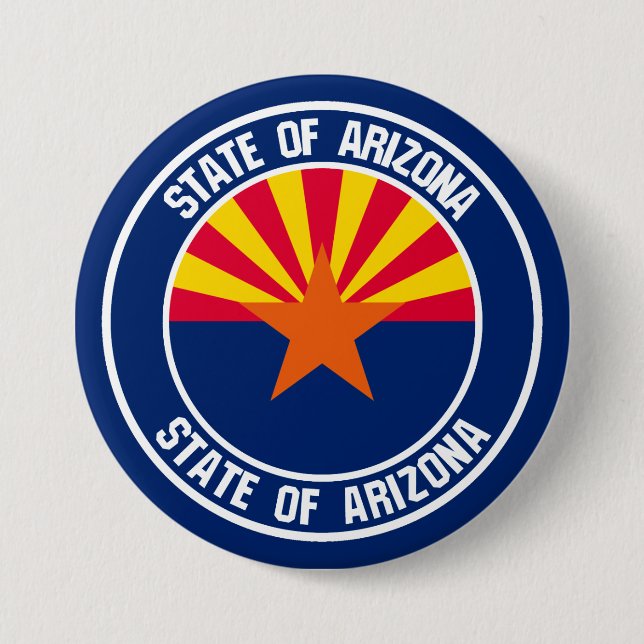 Arizona Round Emblem Button (Front)