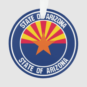 Arizona Round Emblem Ornament