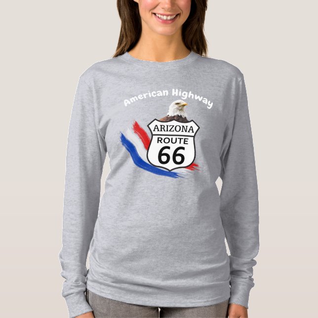 Arizona Route 66 American Highway  T-Shirt (Front)