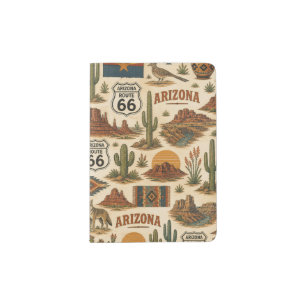 Arizona Route 66 Border Bound Passport Holder