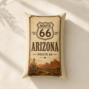 Arizona Route 66 Desert Lodge Accent Decor Lumbar Pillow