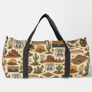 Arizona Route 66 Desert Weekender Duffle Bag