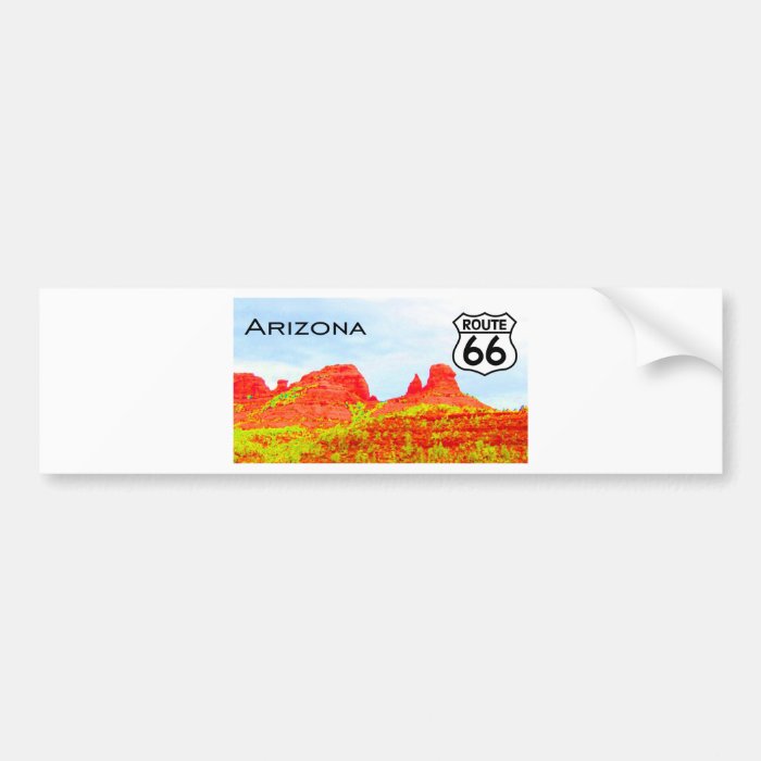 Arizona Route 66 Landscape Bumper Stickers