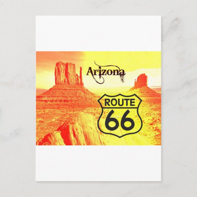 Arizona Route 66 Postcard (Front)
