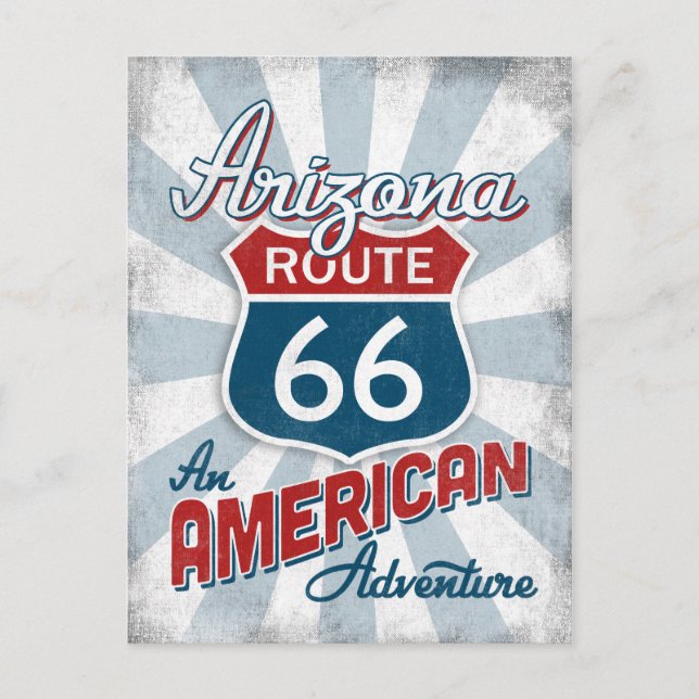 Arizona Route 66 Vintage America Postcard (Front)