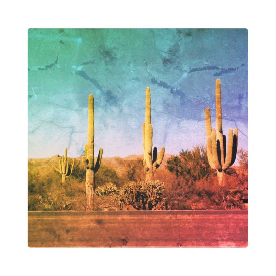 Arizona Rustic Desert Southwest Metal Wall Art | Zazzle.com