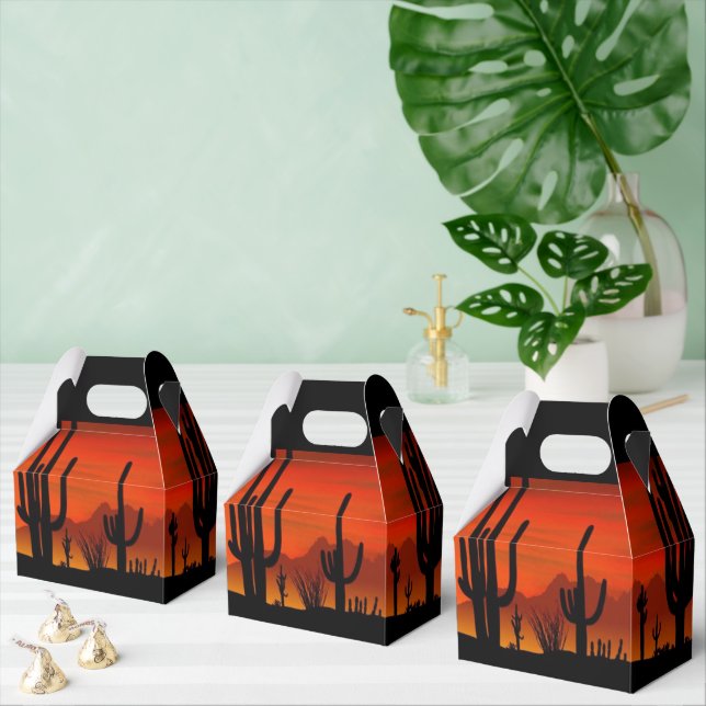 Arizona Saguaro Cactus  Favor Boxes (Multiple)