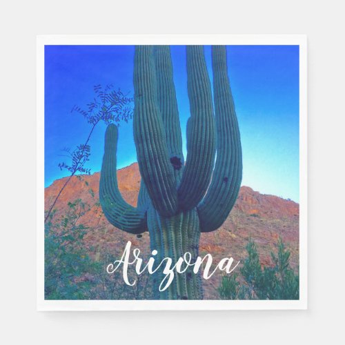 Arizona Saguaro Cactus Napkins