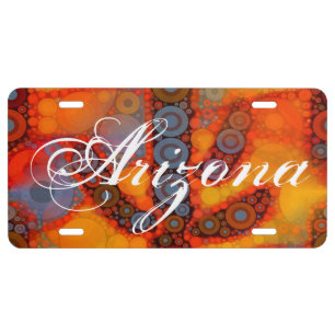 Arizona Saguaro Cactus Novelty Front License Plate
