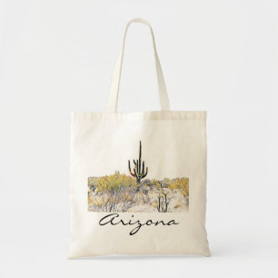 Arizona Saguaro Cactus Tote Bag