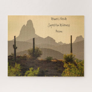 Arizona Scenic View Mountains Weaver's Needle Jigsaw Puzzle