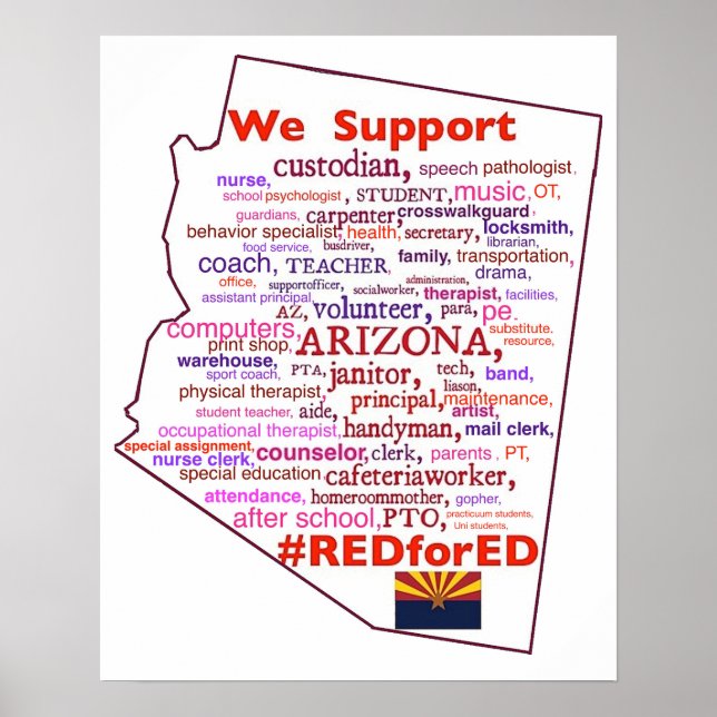 Arizona School Support Poster (Front)