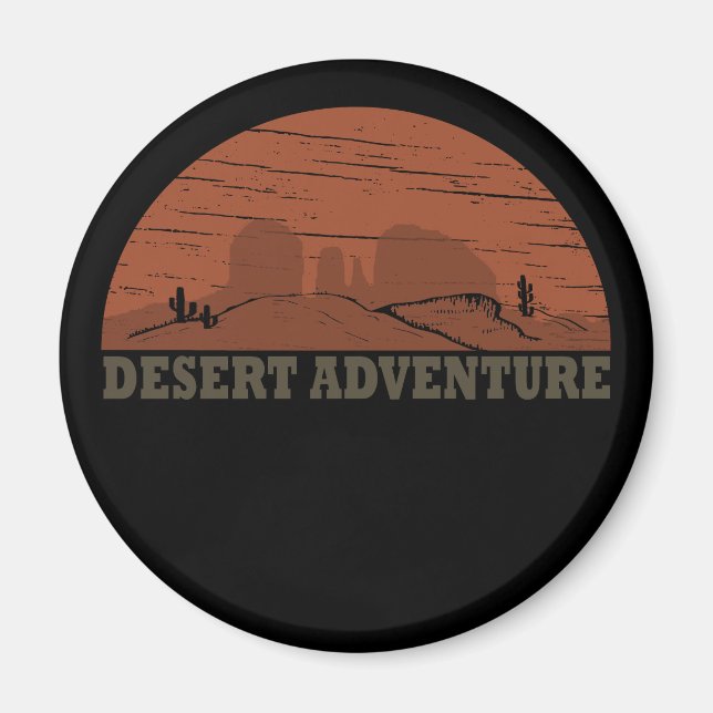 Arizona Sedona Desert landscape sunset vintage Magnet (Front)