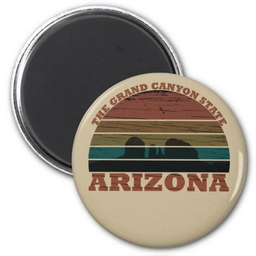 Arizona sedona Grand canyon landscape retro Magnet