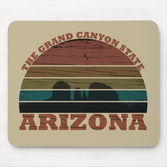 Arizona sedona Grand canyon landscape retro Mouse Pad (Front)