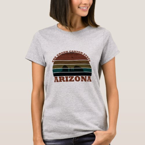 Arizona sedona Grand canyon landscape retro T_Shirt