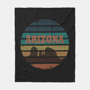 Arizona Sedona landscape az vintage Fleece Blanket
