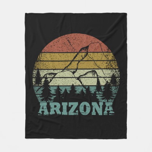 Arizona Sedona landscape az vintage Fleece Blanket