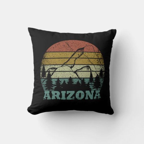 Arizona Sedona landscape az vintage Throw Pillow