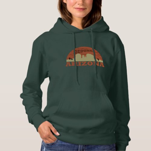 Arizona sedona landscape vintage az retro hoodie