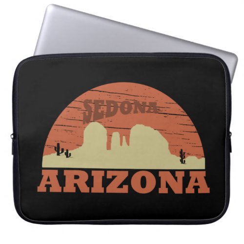 Arizona sedona landscape vintage az retro laptop sleeve