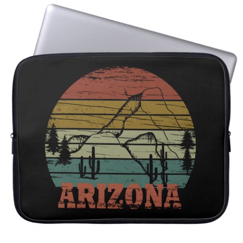 Arizona sedona landscape vintage az retro laptop sleeve