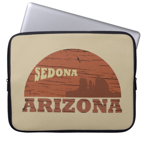 Arizona sedona landscape vintage az retro laptop sleeve