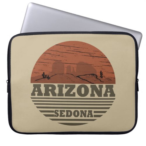 Arizona sedona landscape vintage az retro laptop sleeve