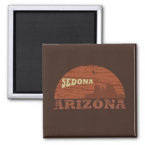 Arizona Sedona landscape vintage az retro Magnet