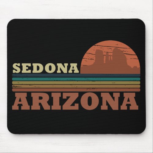 Arizona sedona landscape vintage az retro mouse pad