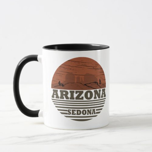 Arizona Sedona landscape vintage az retro Mug