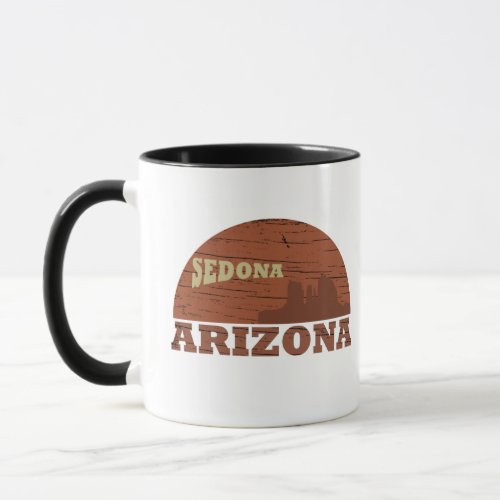 Arizona Sedona landscape vintage az retro Mug