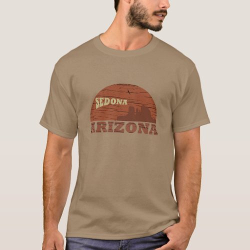 Arizona Sedona landscape vintage az retro T_Shirt