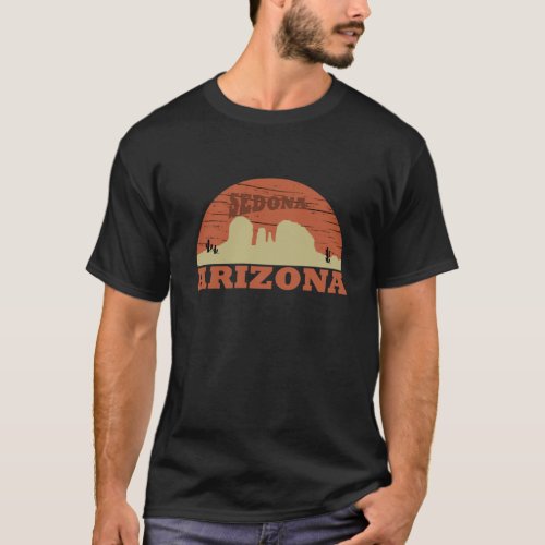 Arizona sedona landscape vintage az retro T_Shirt