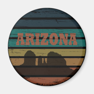 Arizona Sedona landscape vintage az sunset retro Magnet