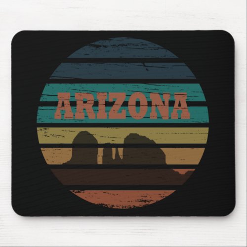 Arizona Sedona landscape vintage az sunset retro Mouse Pad