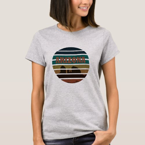 Arizona Sedona landscape vintage az sunset retro T_Shirt