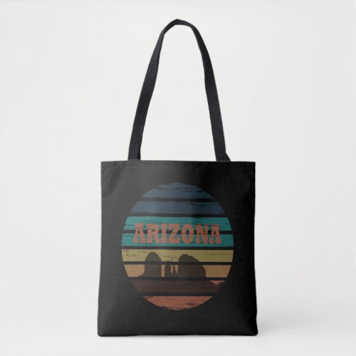 Arizona Sedona landscape vintage az sunset retro Tote Bag