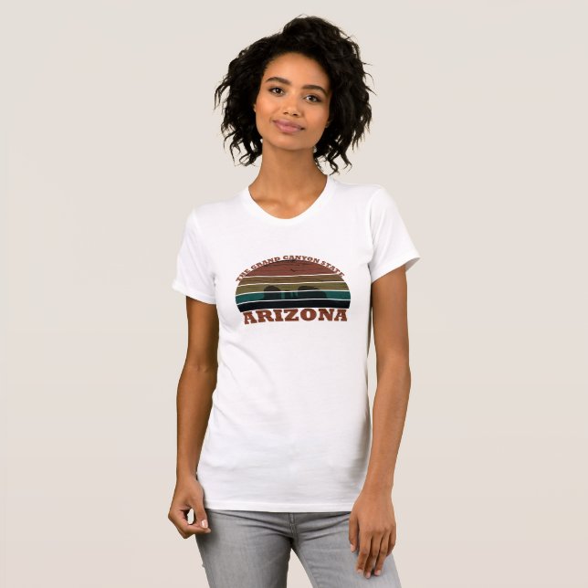 Arizona Sedona landscape vintage retro az T-Shirt (Front Full)