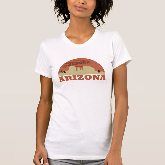 Arizona Sedona landscape vintage retro az T-Shirt (Front)