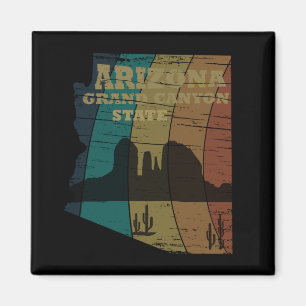 Arizona Sedona map grand canyon landscape Magnet