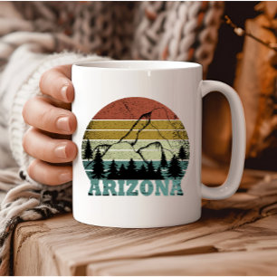 Arizona Sedona vintage sunset retro az Coffee Mug