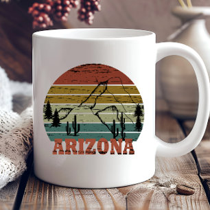 Arizona Sedona vintage sunset retro az Coffee Mug