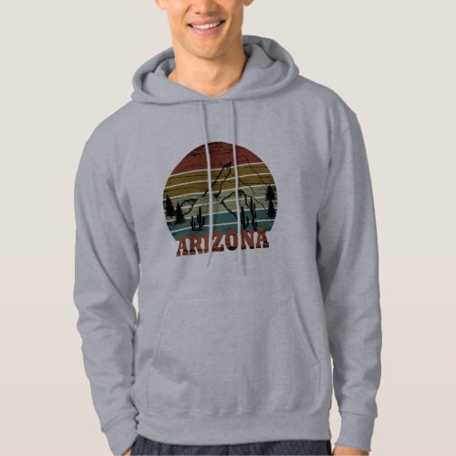 Arizona Sedona vintage sunset retro az Hoodie