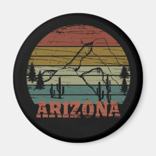 Arizona Sedona vintage sunset retro az Magnet
