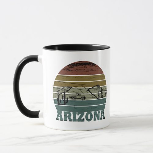 Arizona Sedona vintage sunset retro az Mug