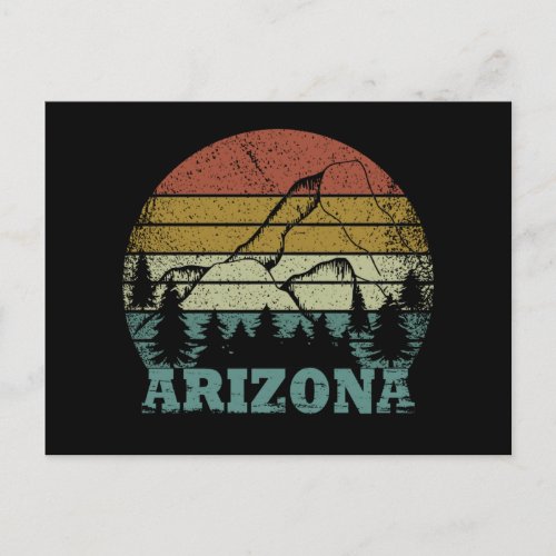 Arizona Sedona vintage sunset retro az Postcard