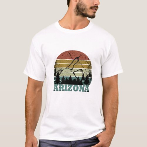 Arizona Sedona vintage sunset retro az T_Shirt